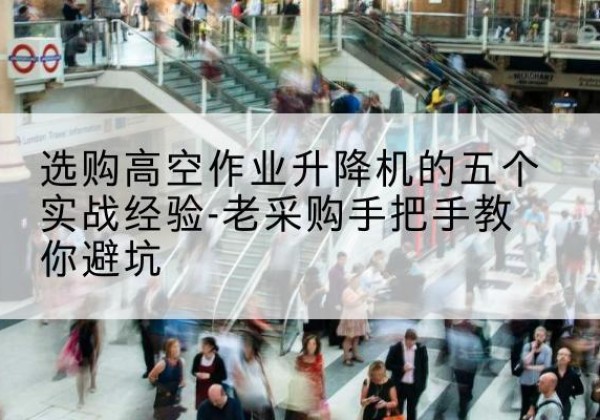 龙门高空作业升降机厂家-选购高空作业升降机的五个实战经验-老采购手把手教你避坑