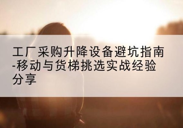 龙门移动式升降机怎么选-工厂采购升降设备避坑指南-移动与货梯挑选实战经验分享